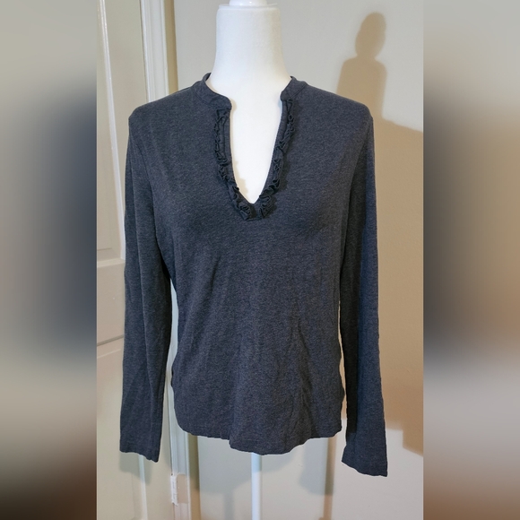 Vineyard Vines Tops - Vineyard Vines Charcoal Long Sleeve Top
